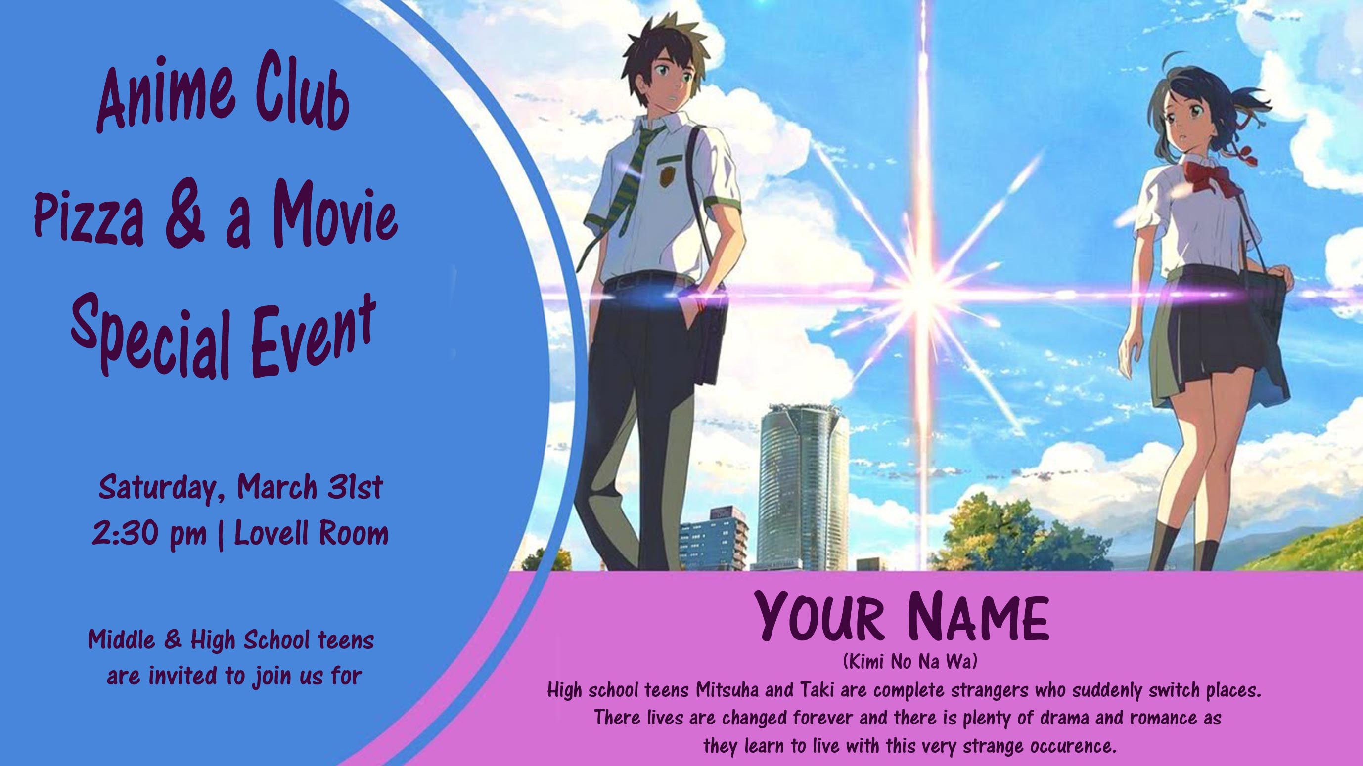 Anime Club  Stratford Library Association