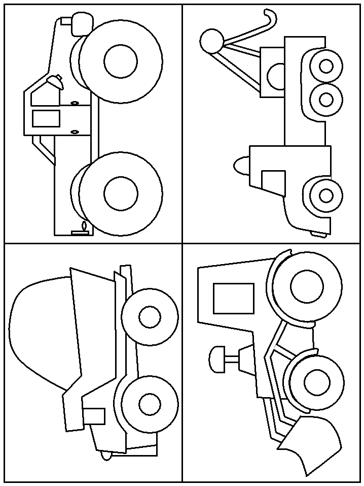 trucks coloring page