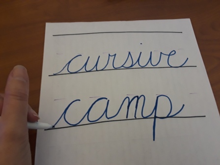 cursive camp