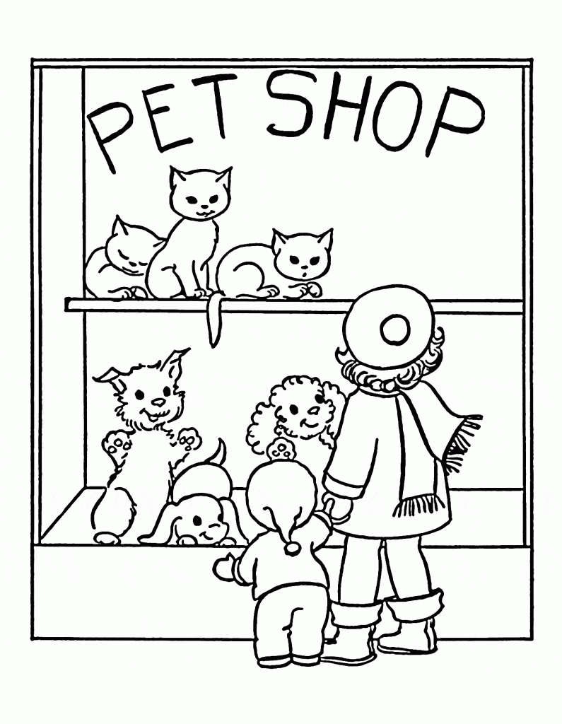 pet coloring page