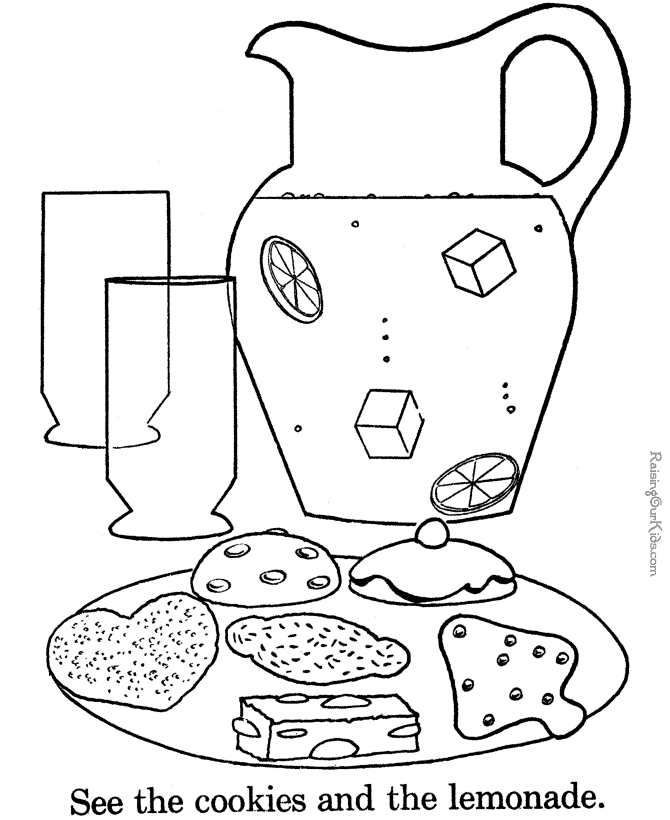 coloring page cookies