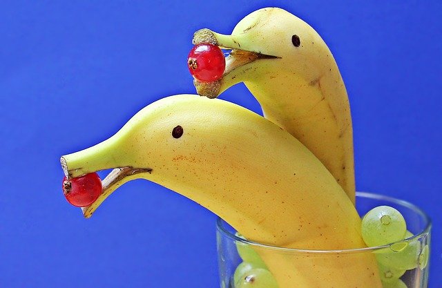 bananas shaped like dolphins
