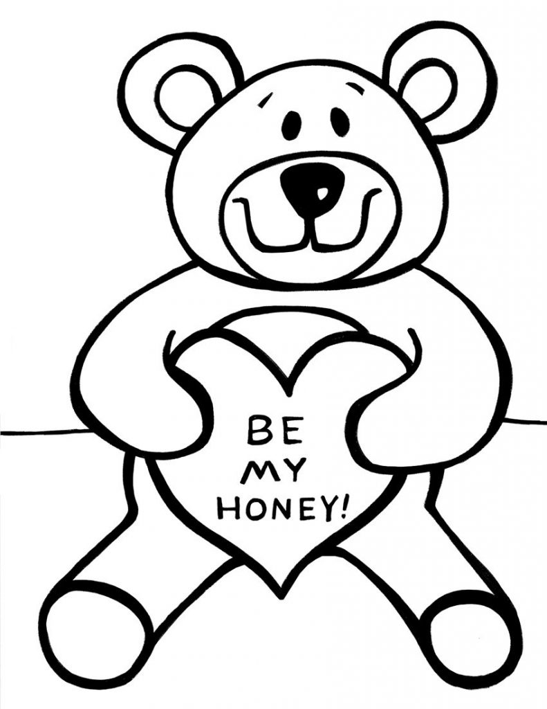 bear coloring page
